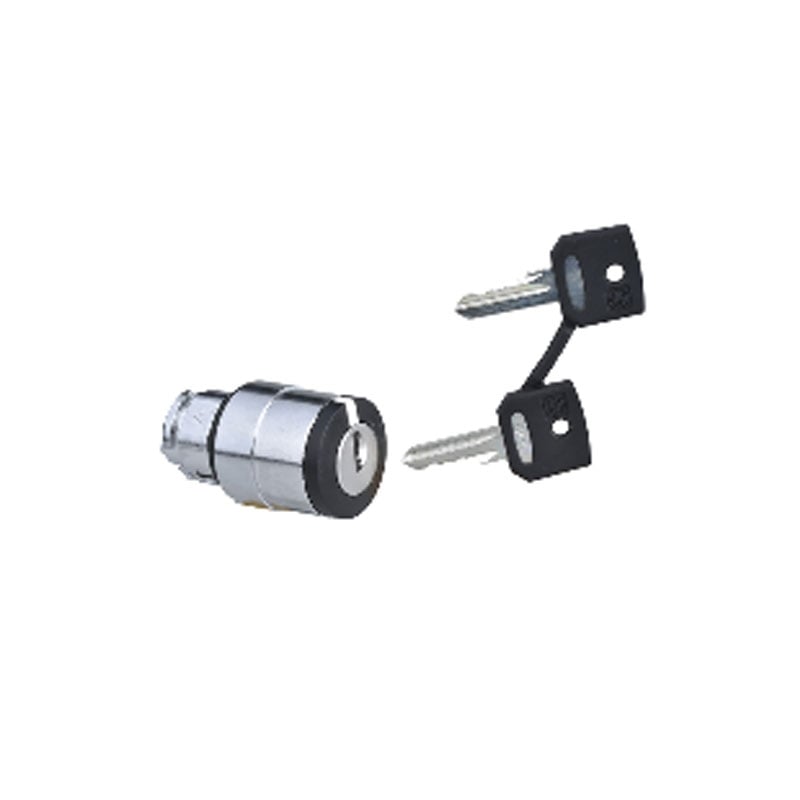 Schneider ZB4BG1 Key Switch 3 Position - Spring Return Left to Centre  Stay Put to the Right Key Switch Type
