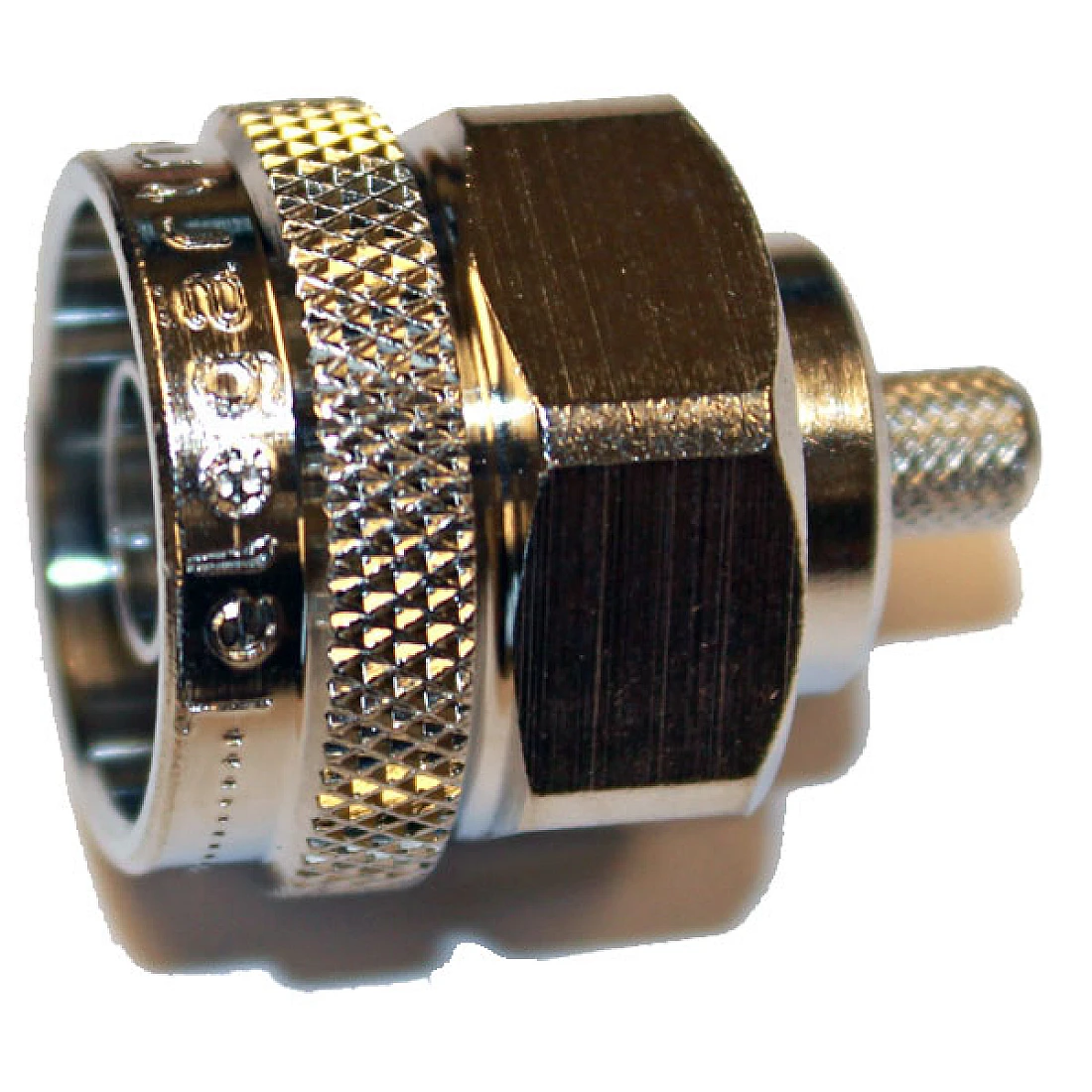 Telegartner J01020A0108 (100023906) 50 Ohm Straight Cable Mount, N Connector, Plug, Crimp Termination, 0 to 11GHz, RG58,