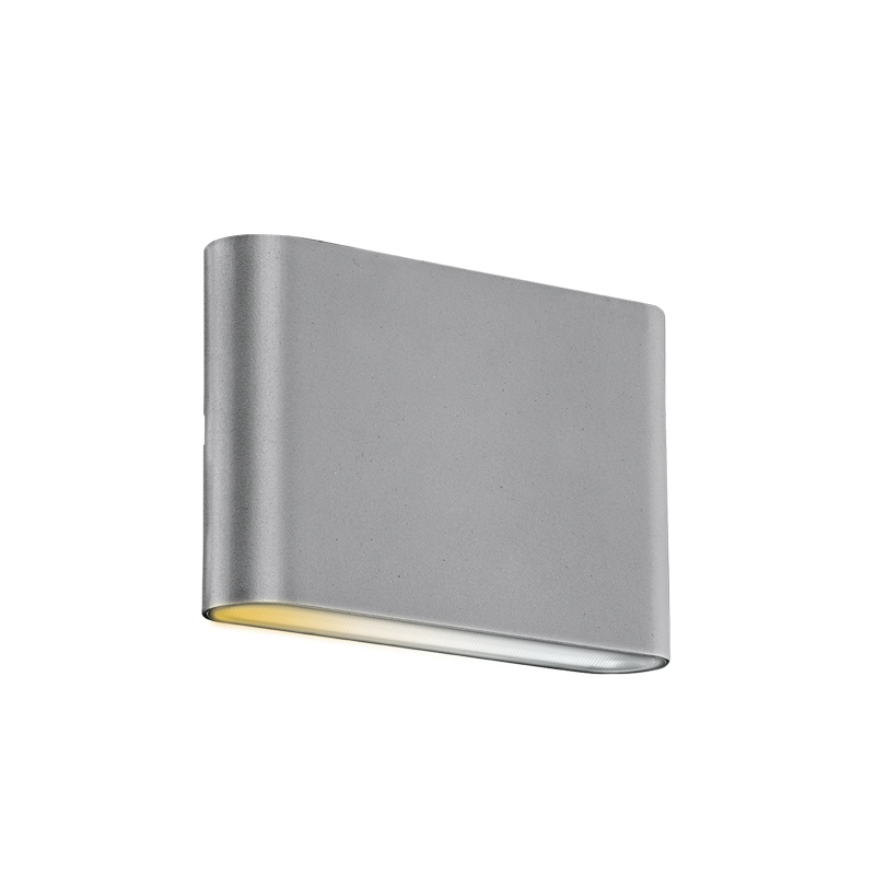 Aurora CCT IP65 Fixed Up/Down 6W LED Wall Light Grey