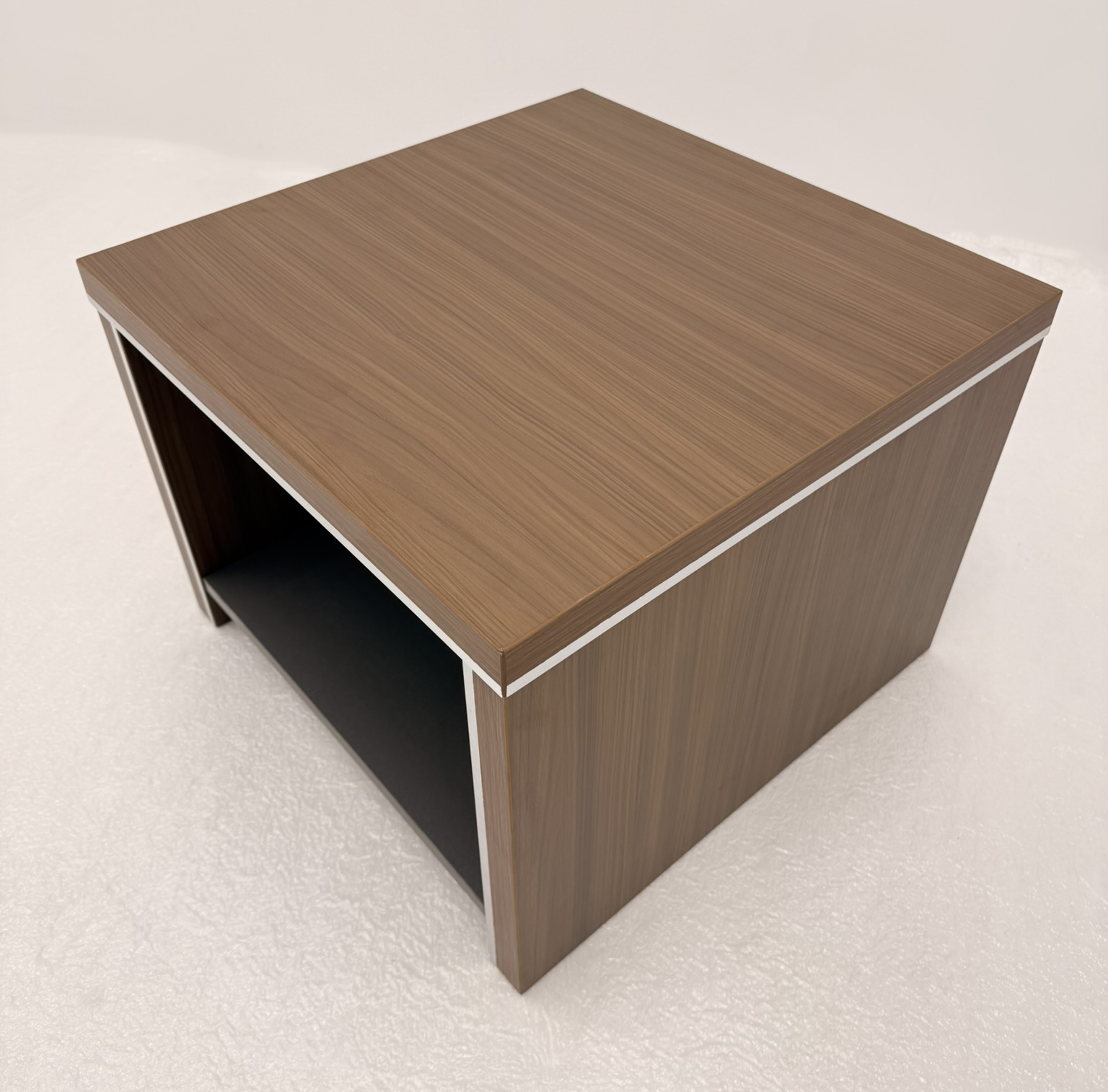 Modern Executive Walnut Square Coffee Table - 550mm - PM02-F0106 UK
