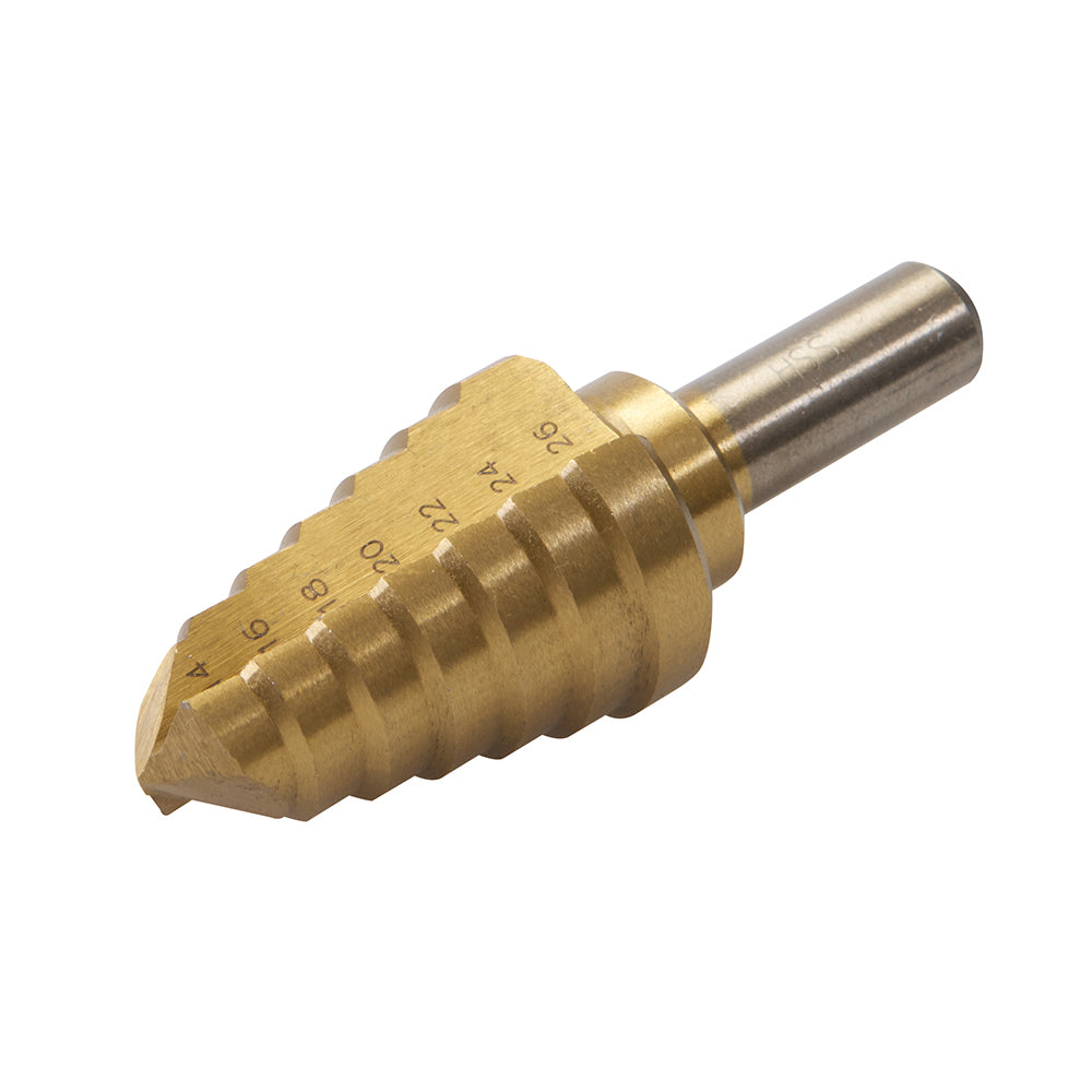 Silverline 763594 Titanium-Coated HSS Step Drill 14 - 26mm