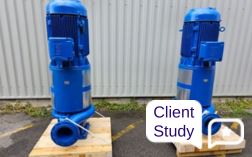 Two Vertical Long-Coupled Inline Pumps to replace 50 year-old pumps at a quarry Case Study