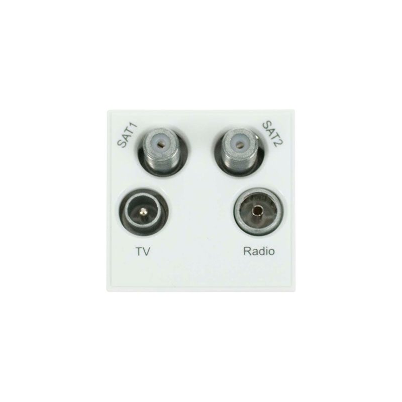 Click New Media Quad TV/Radio & Satellite Module White