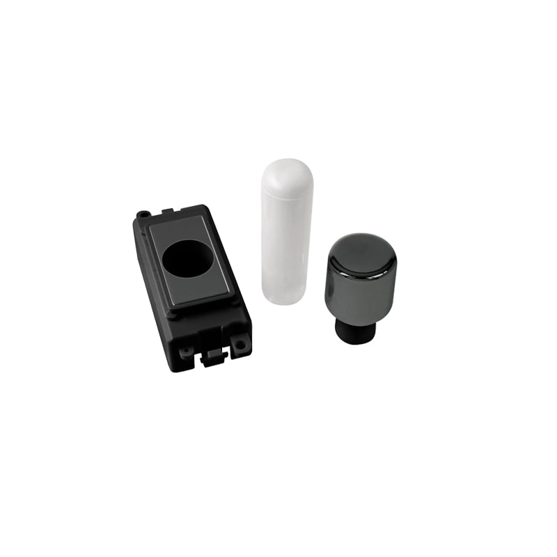 Click GridPro Black Nickel 1 Module Dimmer Mounting Kit Insert Black