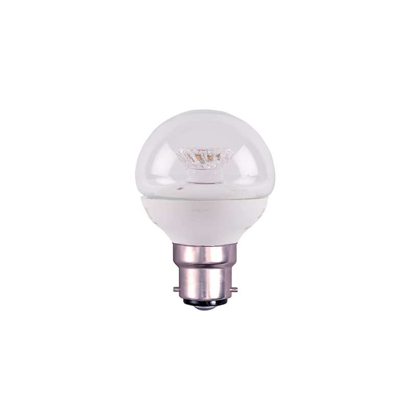 Bell Clear Round Non-Dimmable LED Ball Bulb 2.1W B22 2700K