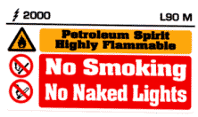 L090 M - Petroleum Spirit, No Smoking (Medium)
[L90M]