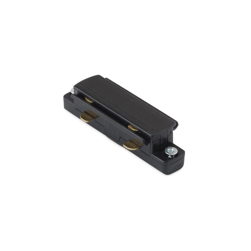 Aurora Single Circuit Track Straight Connector Black