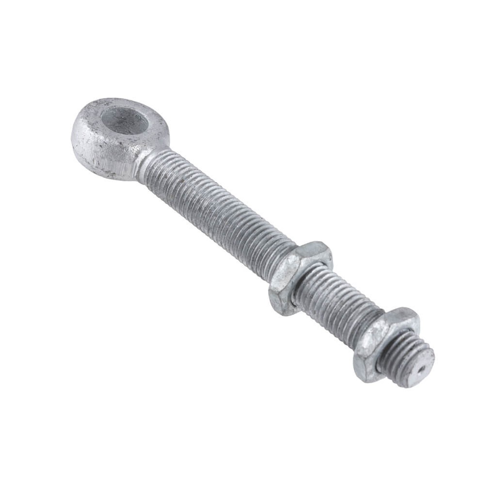 M20 x 165mm Thread Adjustable BZP Gate Eye Bolt - For 20mm Pin