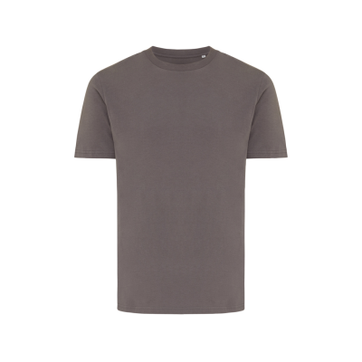 IQONIQ BRETT RECYCLED COTTON TEE SHIRT in Anthracite Grey.