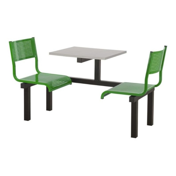 CU93 - 2-Seater Barrett Canteen Unit - Green, Grey