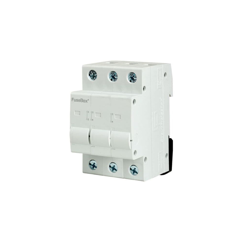 FuseBox 125A 3 Pole Din Rail Connector