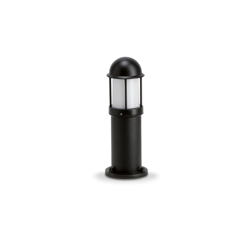 JCC NiteLED Mains Short Plain E27 Bollard Black