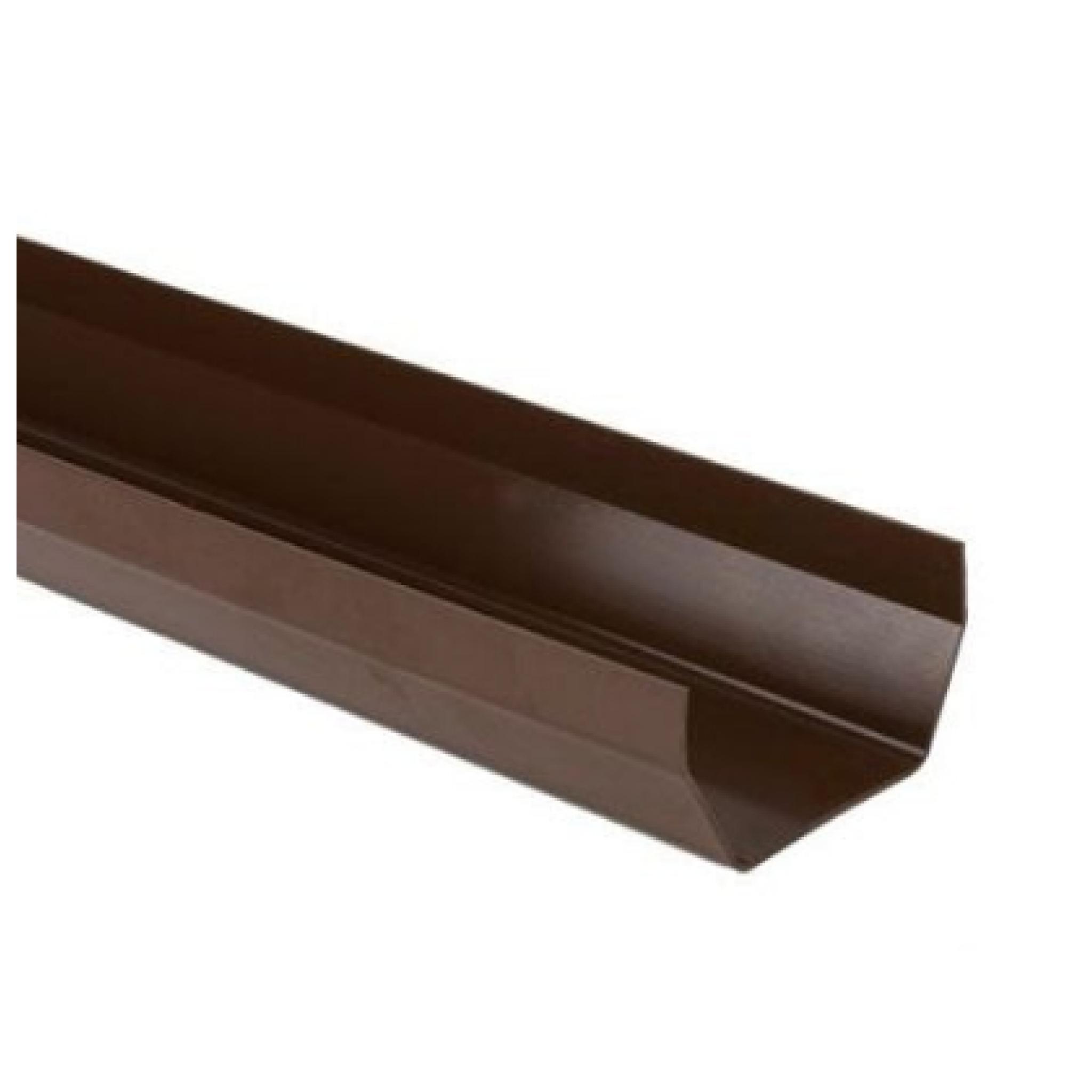 Brown Square Gutter 4mt Length 114mm