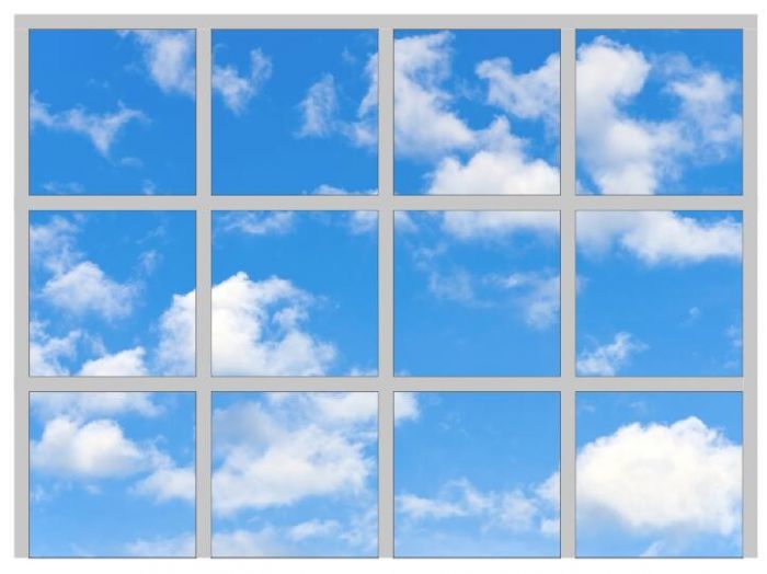 Set of 12 Sky / Cloud Scene 1 LED Panels 600mm x 600mm
