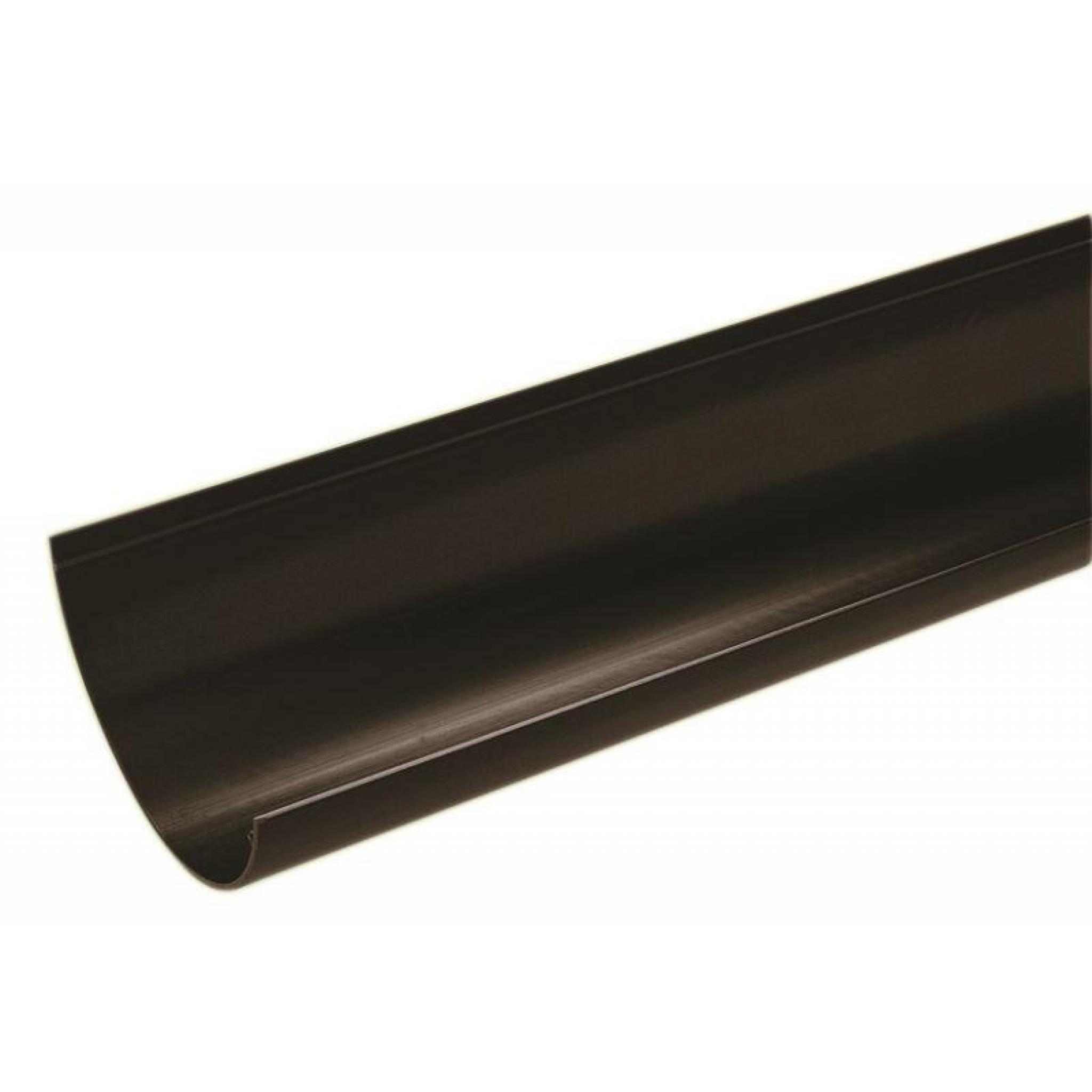 Black Round Gutter 4mt Length 112mm