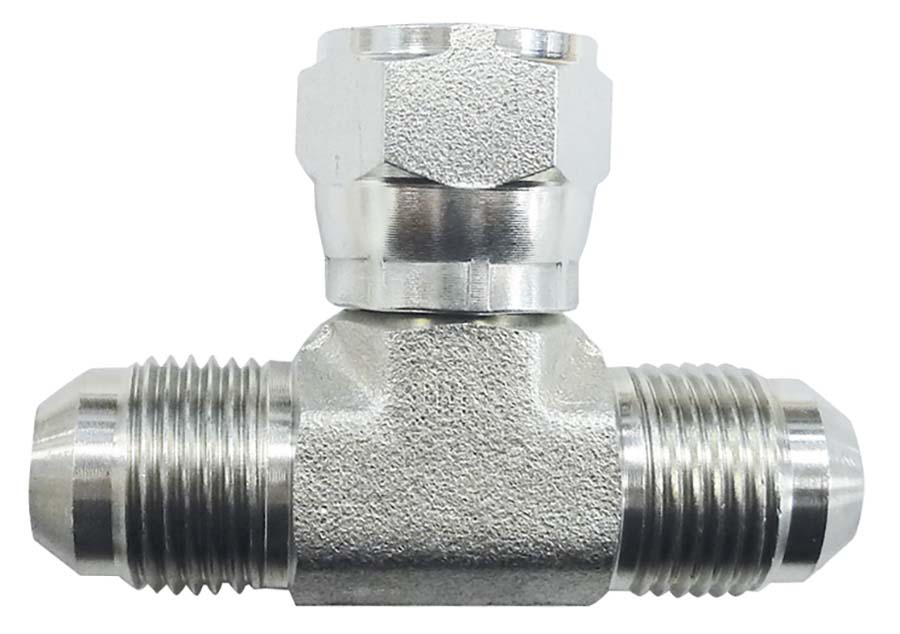 BURNETT & HILLMAN Forged Tee &#45; JIC Male &#47; JIC Male &#47; Swivel Female