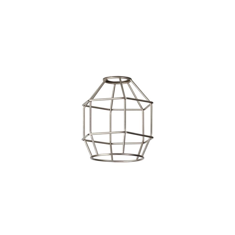 Luxuria Glorelle Hexagon 14cm Wire Cage Shade Brushed Nickel