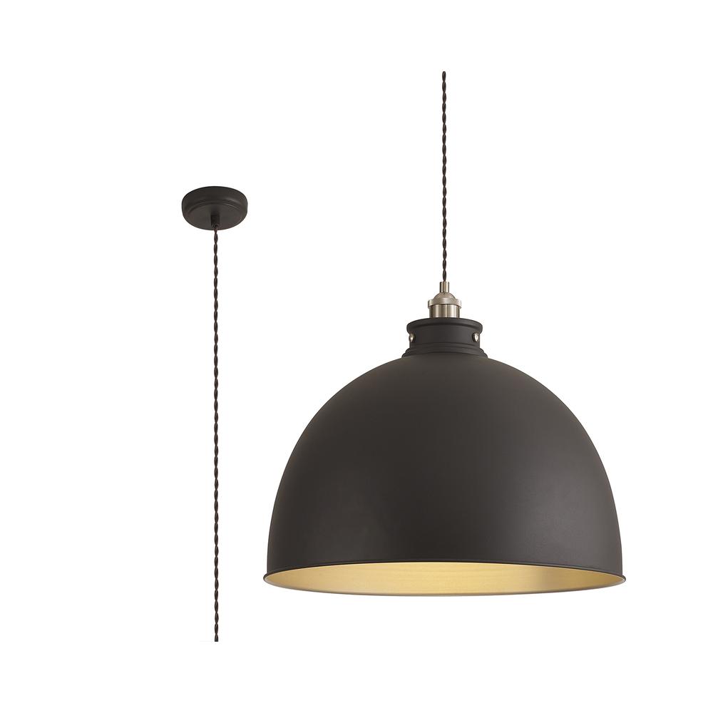 Luxuria Solstice 50cm Xtra Large Pendant Light E27 Graphite / Satin Nickel / Silver