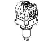 Geared-up radial driven tool offset - Ratio - 1:2