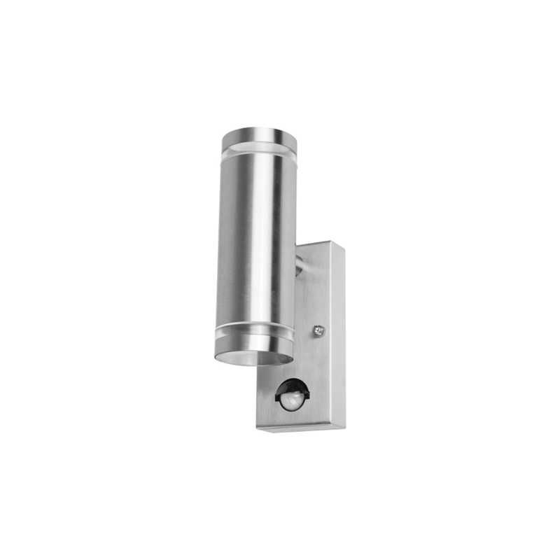 Integral Outdoor Stainless Steel GU10 PIR Up/Down Wall Light Steel