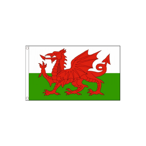 Welsh Flag - 5ft x 3ft - Durable