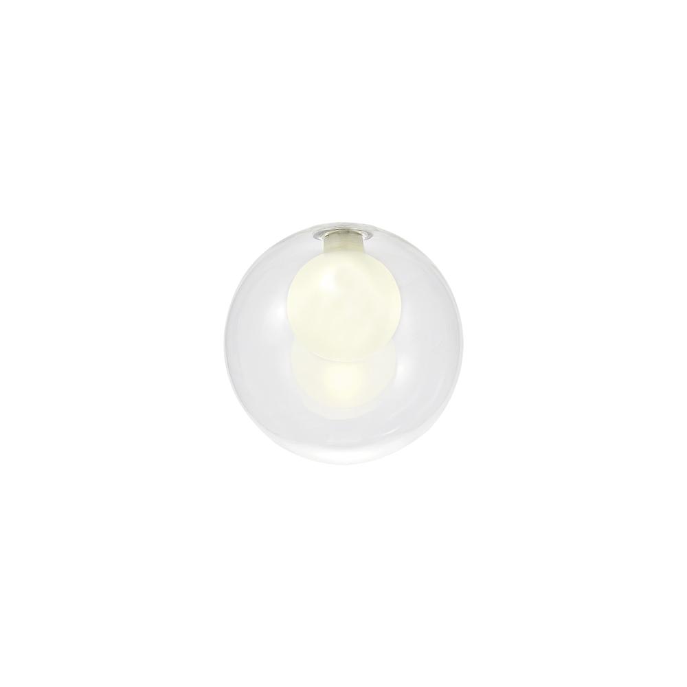 Luxuria Apex 150mm Round Clear With Inner Frosted Globe (G) Glass Shade