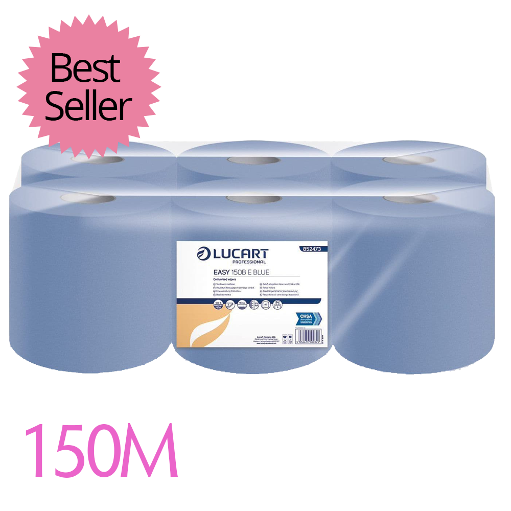 Suppliers Of Centrefeed Blue 2Ply 17.5cm x 150m 1 X 6 For Nurseries