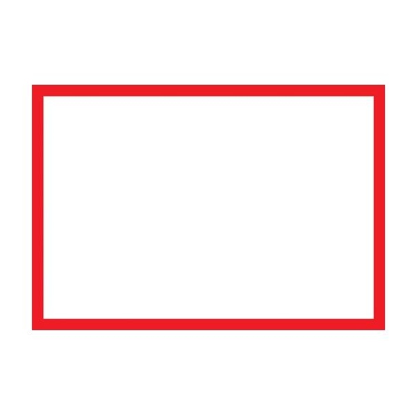 Blank Adapt-a-Sign - Red Border