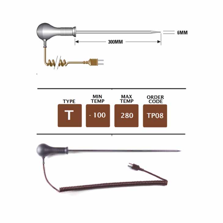 UK Providers Of TP08 - T Type Extended Heavy Duty Needle Probe