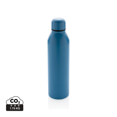 RCS RECYCLED STAINLESS STEEL METAL VACUUM BOTTLE 500ML in Blue.