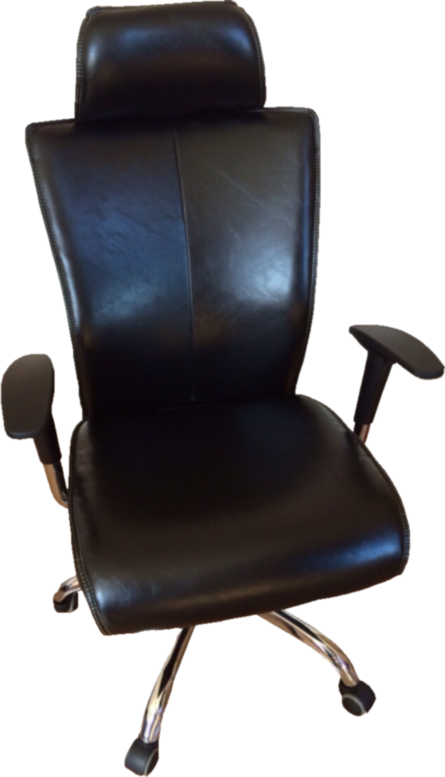 Executive Black Leather Office Chair - HB-020-BLK Huddersfield