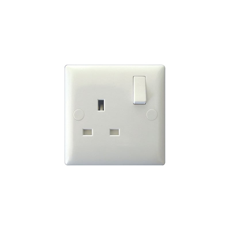 Varilight Value 1G 13A Single Pole Switched Socket