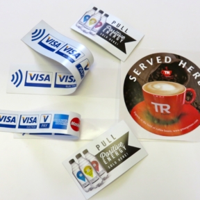 Double Sided Office Branding Stickers