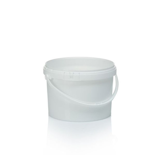 Supplier Of 2.5ltr White PP Tamper Evident Pail with Plastic Handle
