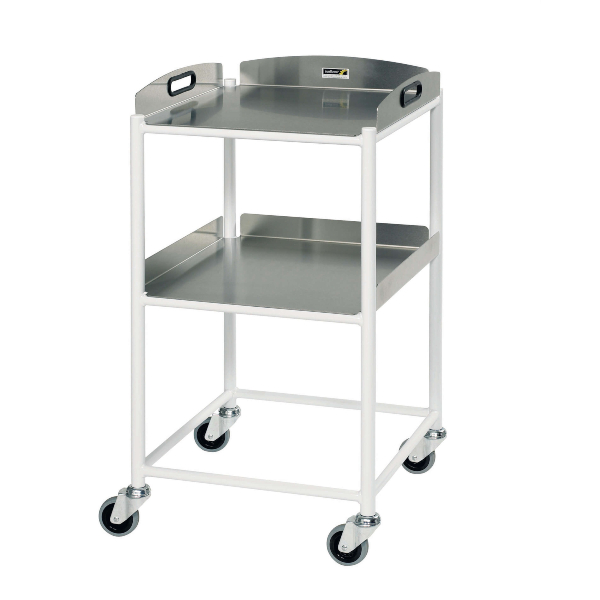 DT4 Dressing Trolley with Stainless Steel Trays - 2 x Trays