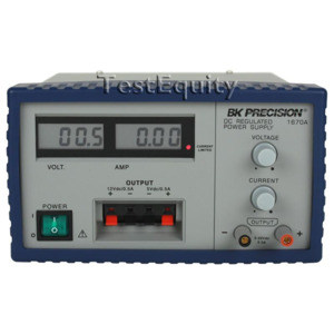 B&K Precision 1670A DC Power Supply, Triple Output, 30 V / 3 A, 12 V / 500 mA, 5 V / 500 mA, 1670 Series