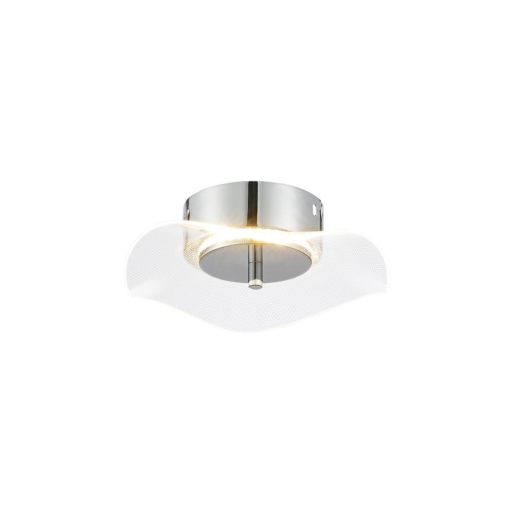 Luxuria Lacquer Wall Light 1x6W LED 4000K 460lm Polished Chrome