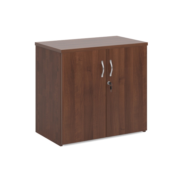 Universal Double Door Cupboard with 1 Shelf - Walnut