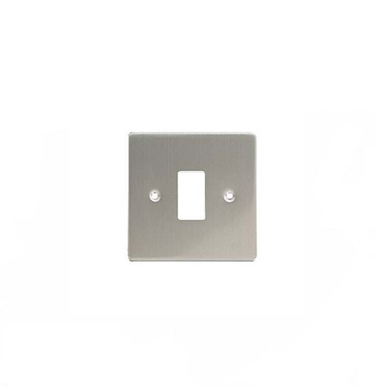 Varilight Power Grid Plates (1-12 Gang) Stainless Steel 1 Gang