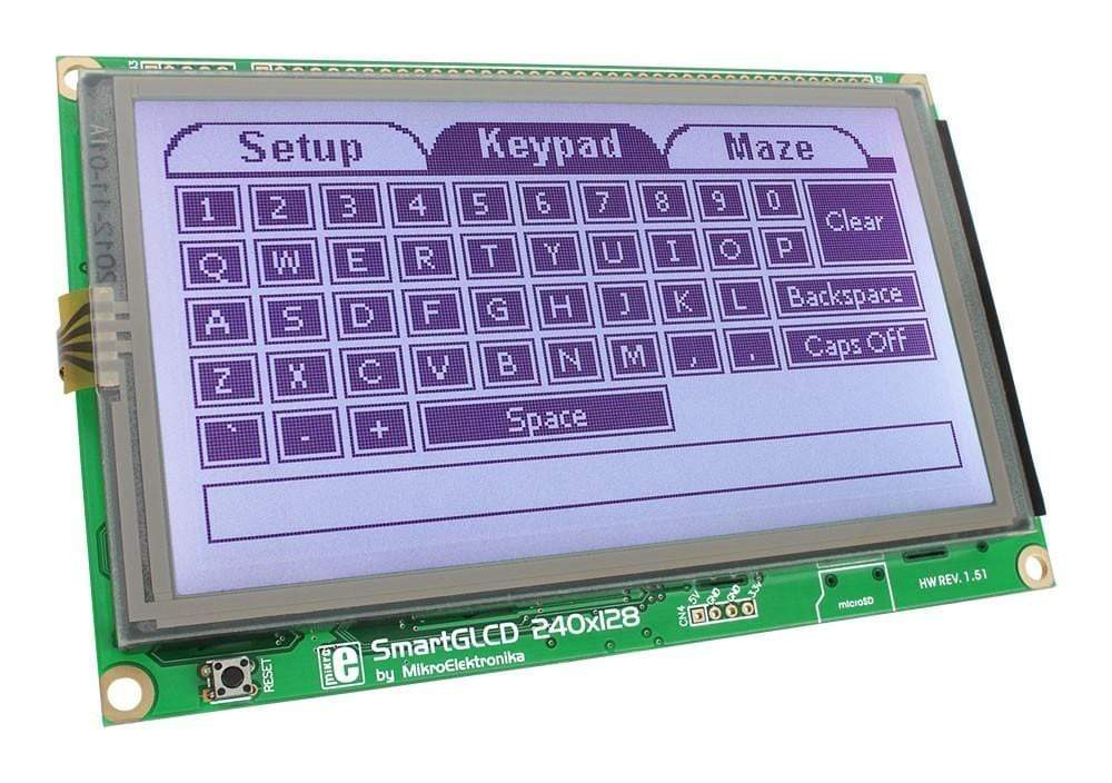 SmartGLCD 240x128 Board