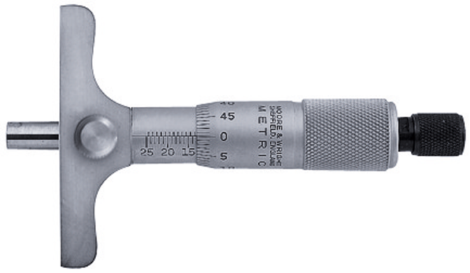 Suppliers Of Moore & Wright Traditional Depth Gauge Micrometer -  Imperial For Education Sector