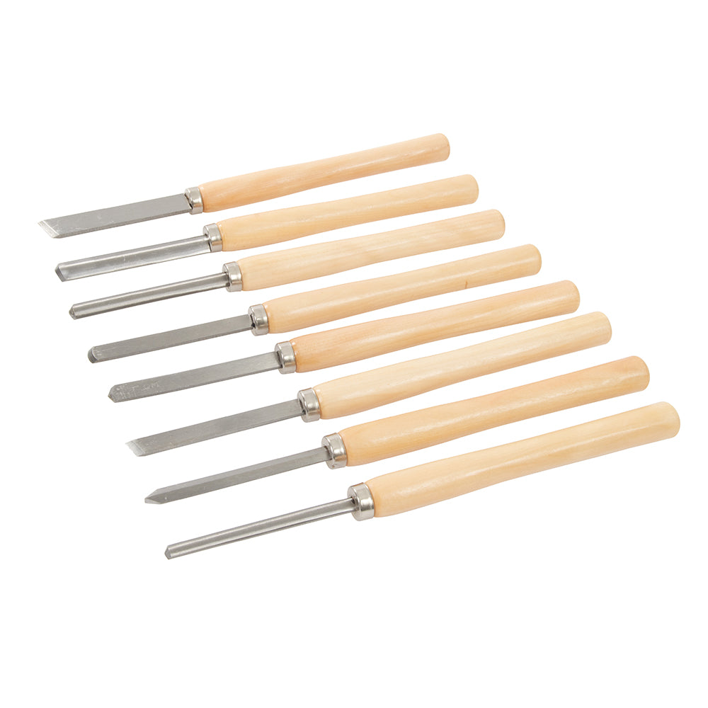 Silverline 303159 Wood Turning Chisel Set 8pce 8pce