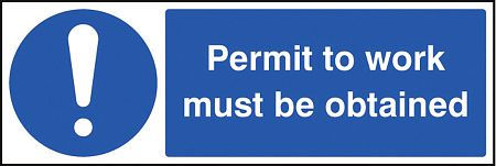 Permit to work must be obtained