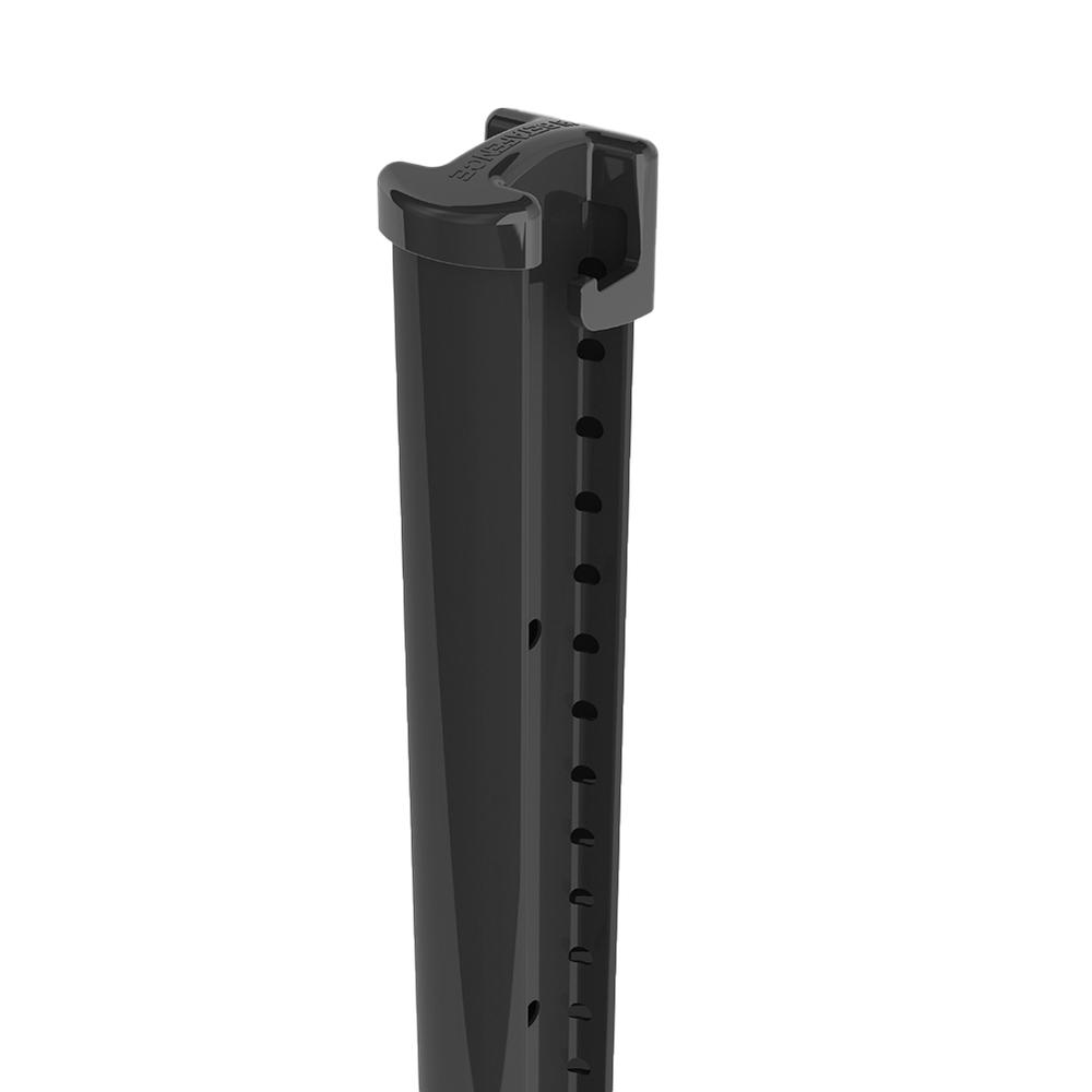 Black Bekafix Post For 2.4m High Fence