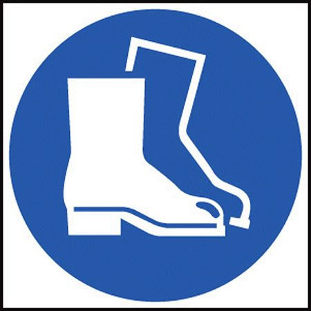 Safety boots symbol