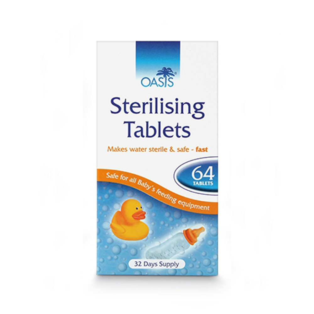 Suppliers Of Oasis Sterilising Tablets 6 X 64 For Nurseries