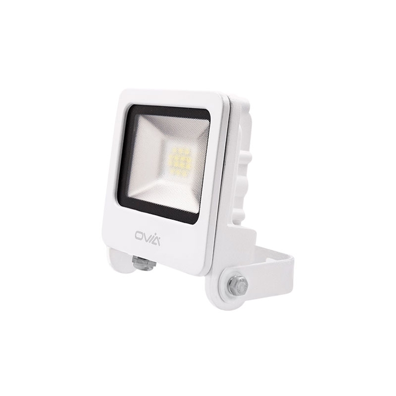 Ovia 10W LED Floodlight - IP65 - 3000K - White