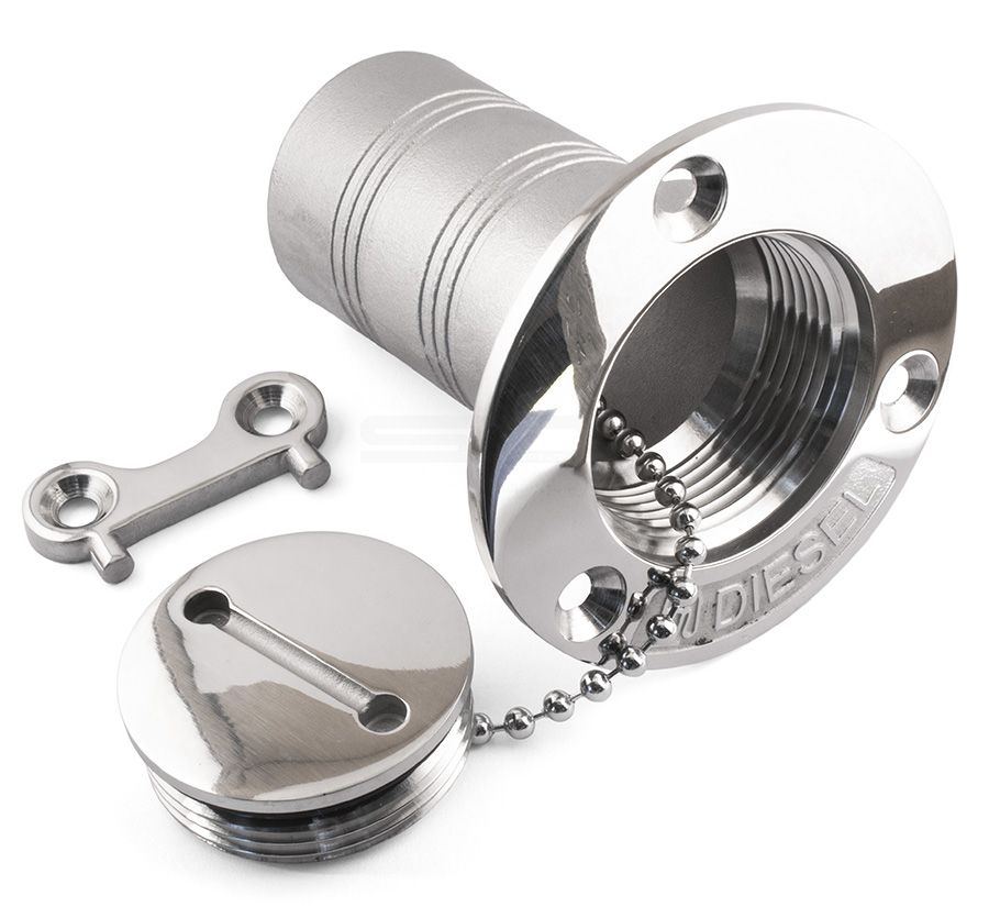 Deck Filler With Key - 316 / A4 Stainless Steel