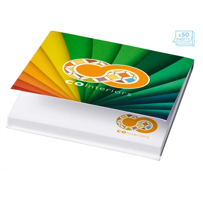 Sticky-Mate&#174; soft cover squared sticky notes 75x75 - 100 pages