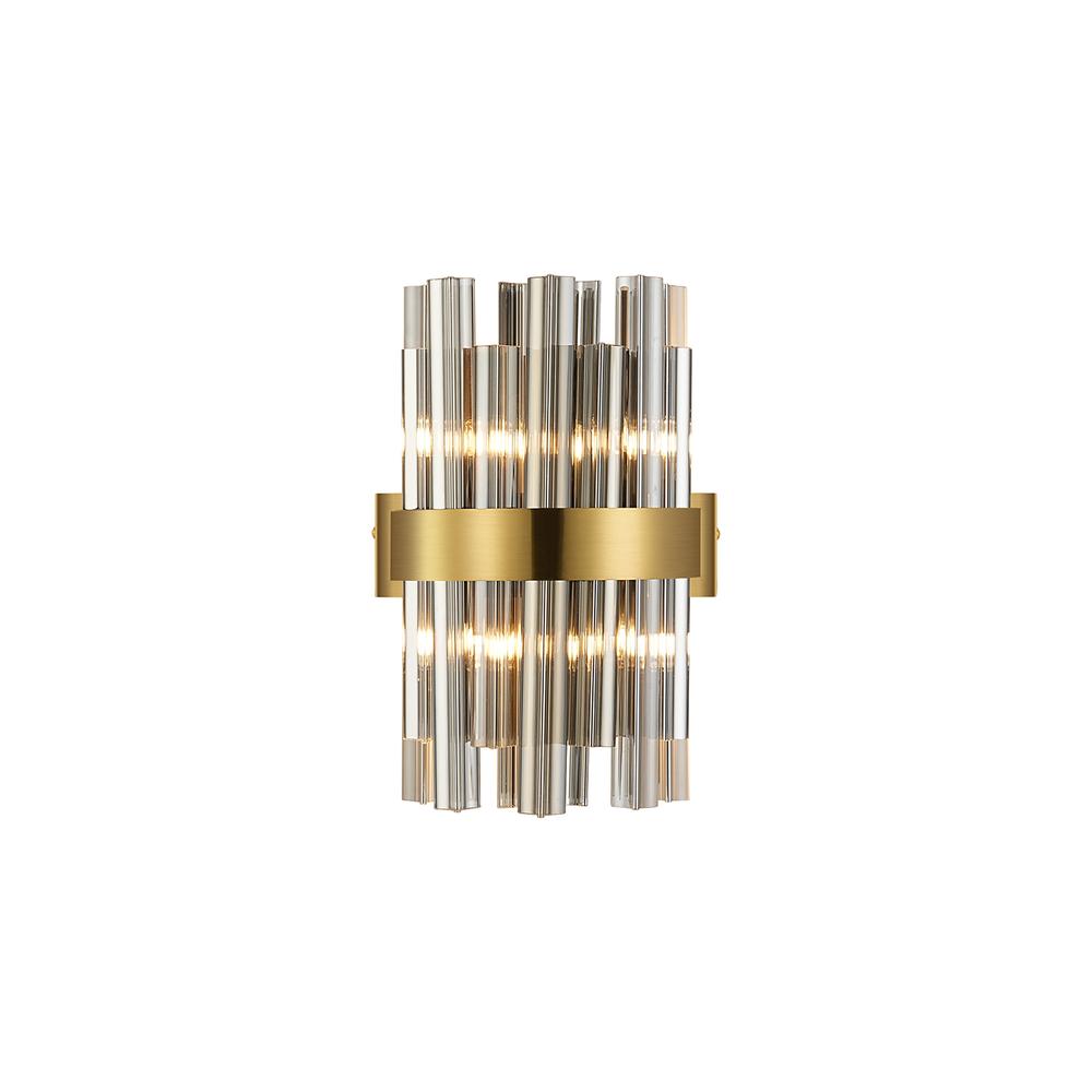 Luxuria Sylph 4 Light G9 Wall Light Brass / Smoke